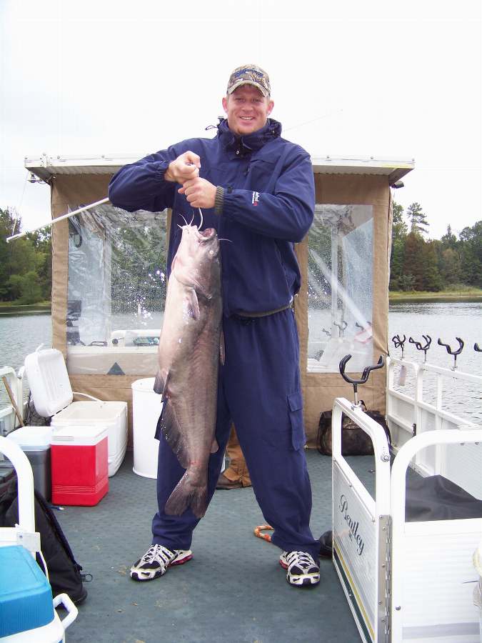 Michael with the biggest fish of the day at 31 lbs.