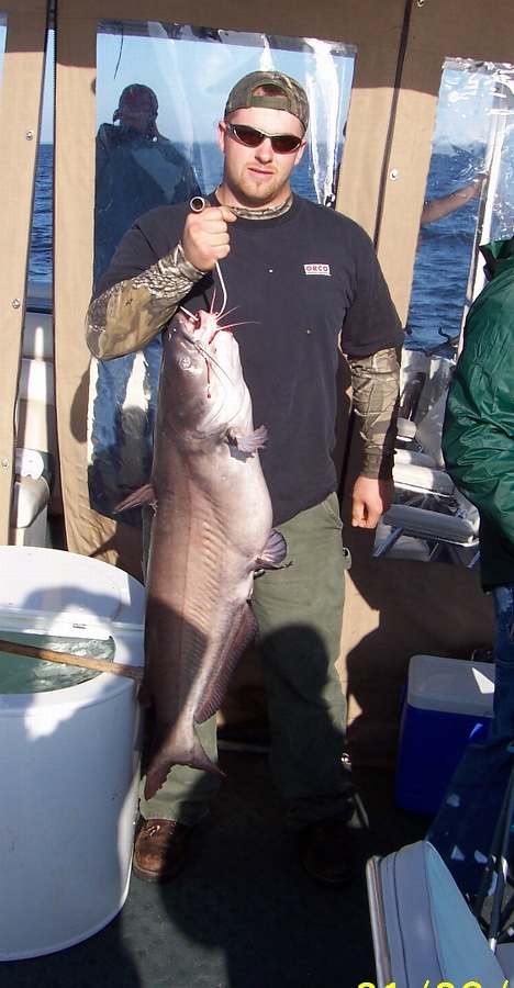 Josh with the first thirty pounder of the day! 10-13-08