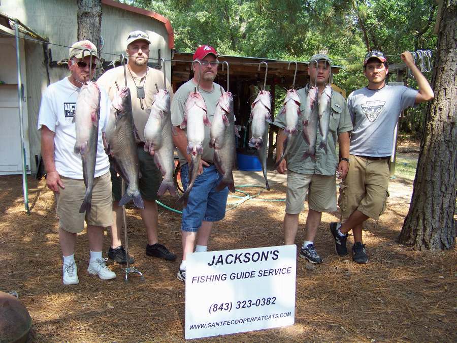 DONALD, SCOTT, BRAD, STACEY, AND JARED WITH THEIR DAYS CATCH
6-14-08