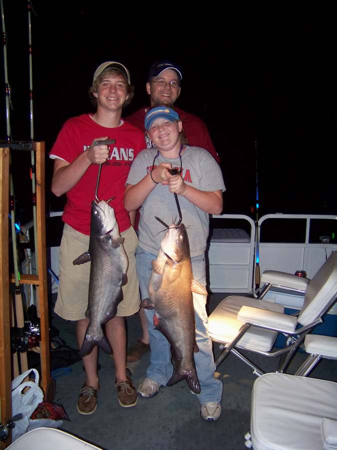 LEAH AND MACK CATCHING THEM TWO AT THE TIME ON THE FIRST NIGHT OF THE SUMMER!  6-28-08 
6-28-08